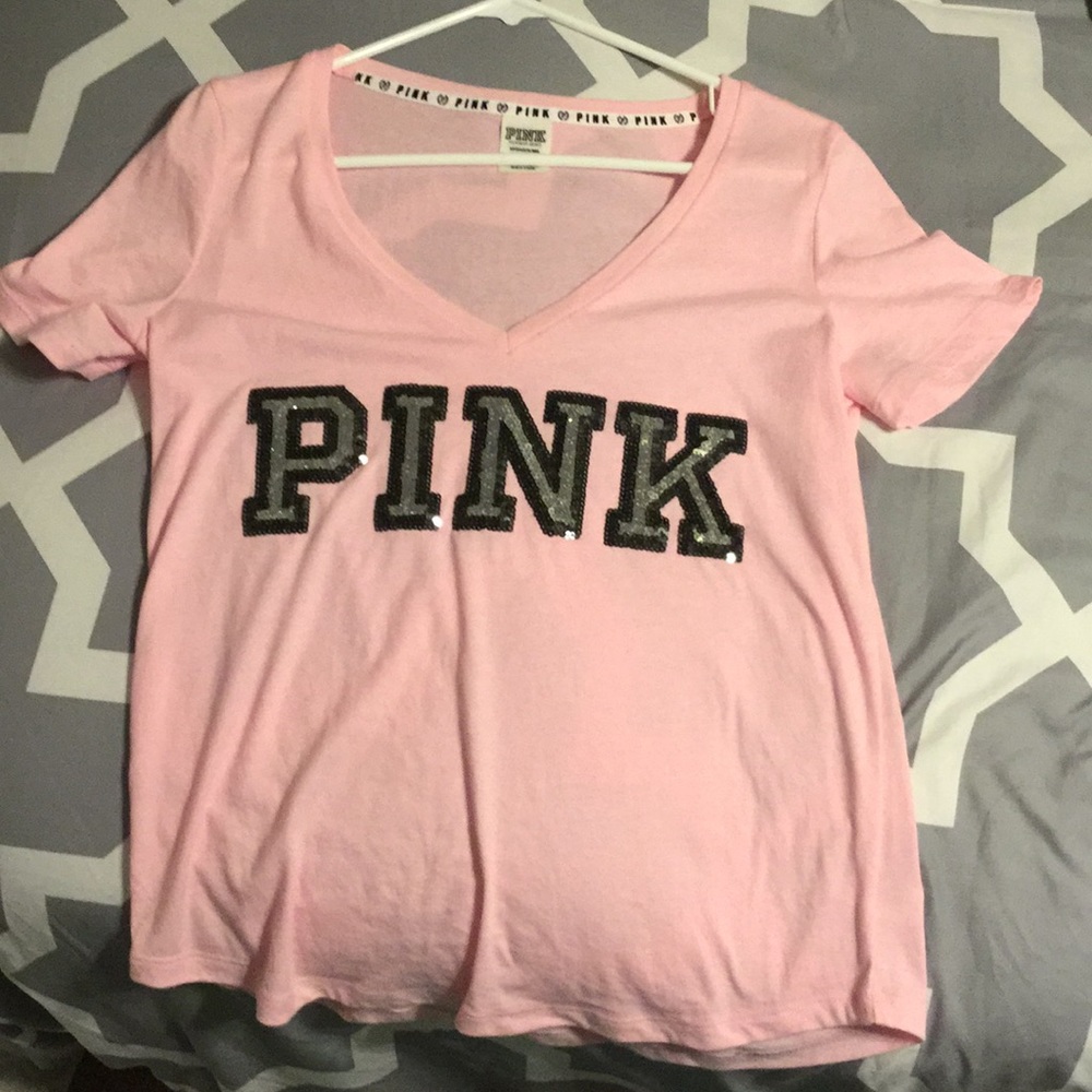 Pink sparkly shirt